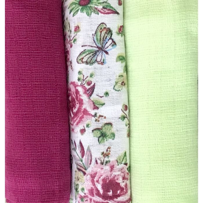 Vystyklai kūdikiui - 3 dalių komplektas "Roses"