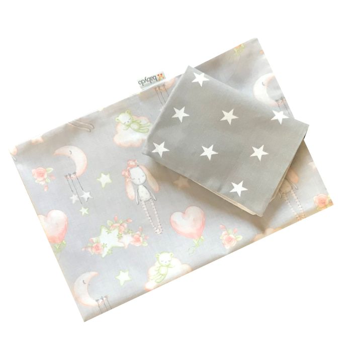 Patalynė vežimėliui "Bunny and stars" 