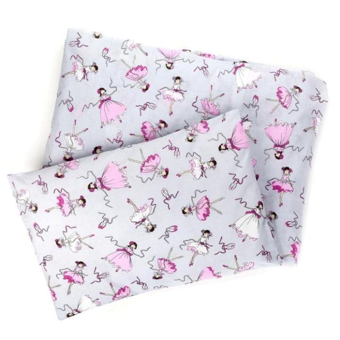 Patalynė kūdikio lopšiukui 80x70cm "Balerina" pilka