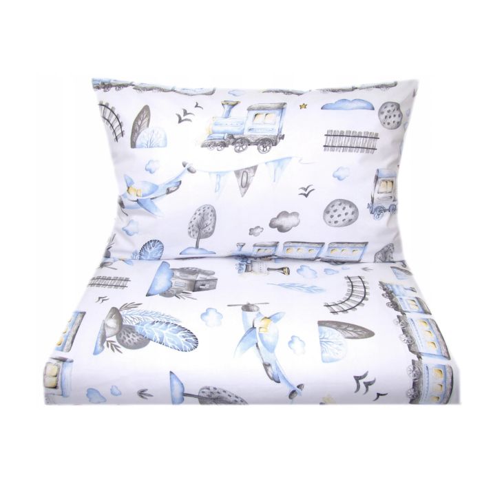 Patalynė kūdikio lopšiukui 80x70cm "Trains" 