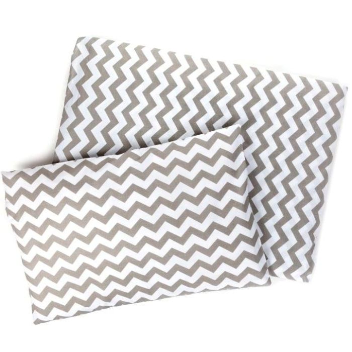 Patalynė kūdikio lopšiukui 80x70cm "Zigzag" pilka