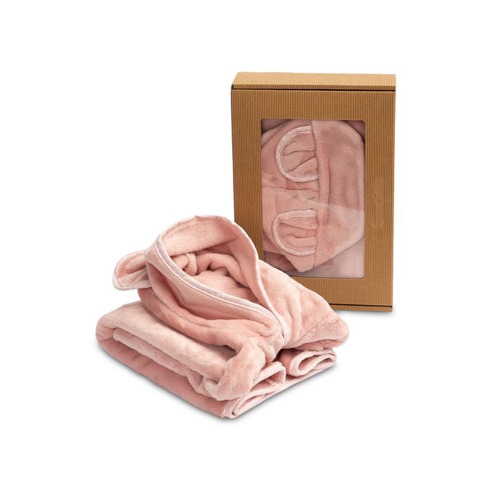 Chalatas kūdikiui "Bear pale pink" 