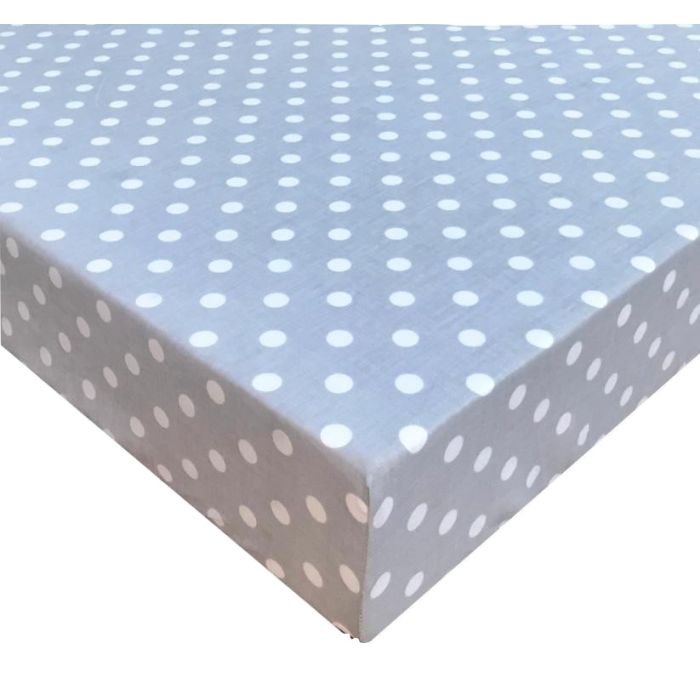 Paklodė su guma 120x60 "Dots" - medvilninė 
