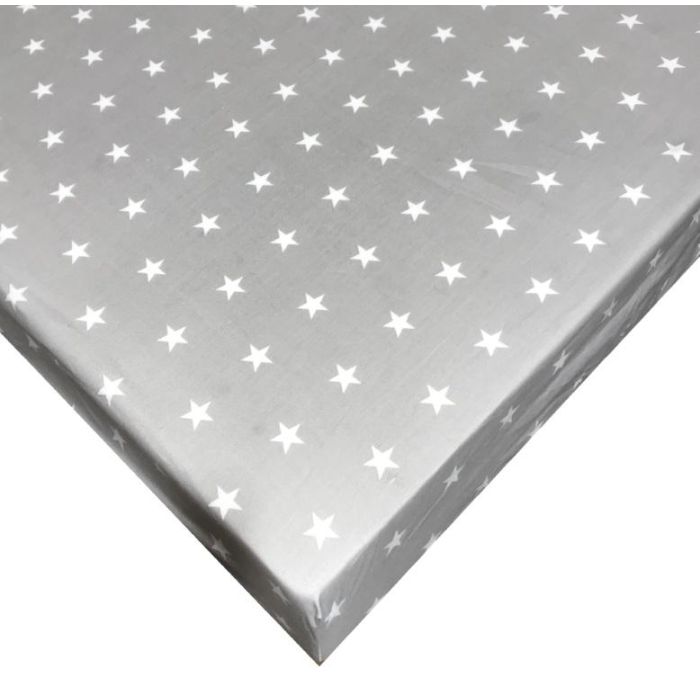 Paklodė su guma 120x60 "Žvaigždutės" - medvilninė 