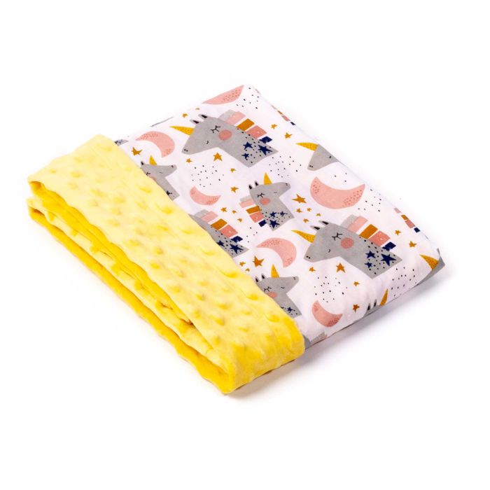 Pledas kūdikiui "Desert flame" 100x75cm geltonas spalvos