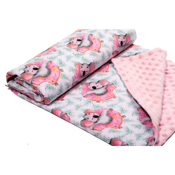 Pledas kūdikiui "Dolce Vita" 100x75cm  rožinės spalvos