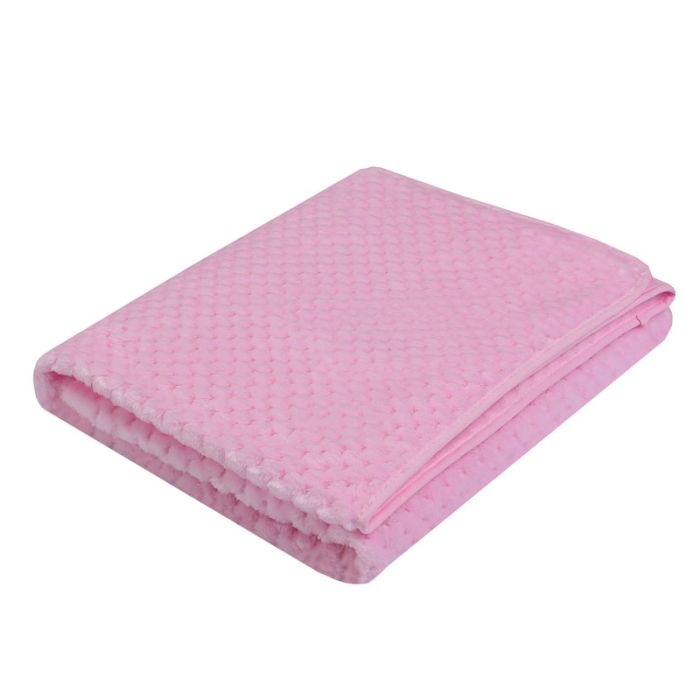 Pledukas kūdikiui "Blank" 80x90 rožinis