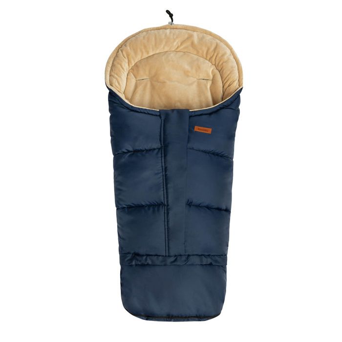 Šiltas miegmaišis - vokelis vežimėliui  "Combi" Navy/Beige 