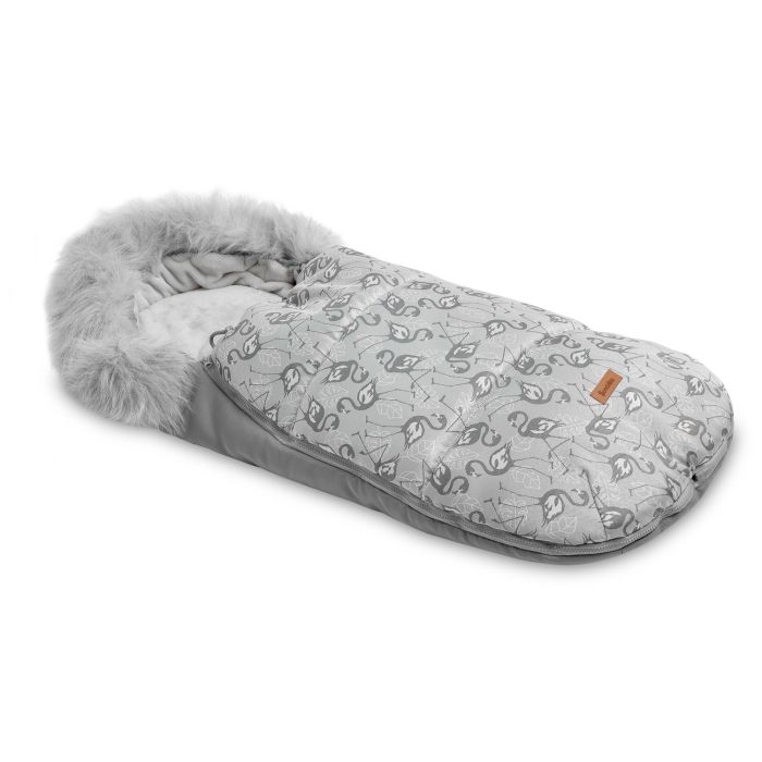 Šiltas miegmaišis - vokelis vežimėliui  "Electra flamingo" 