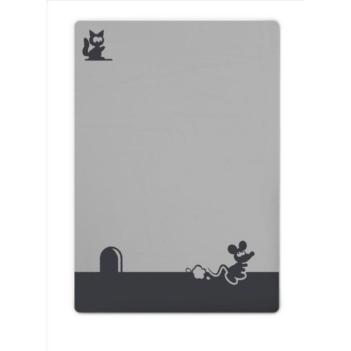 Pledas kūdikiui "Mouse" 100x75cm tamsiai pilkas