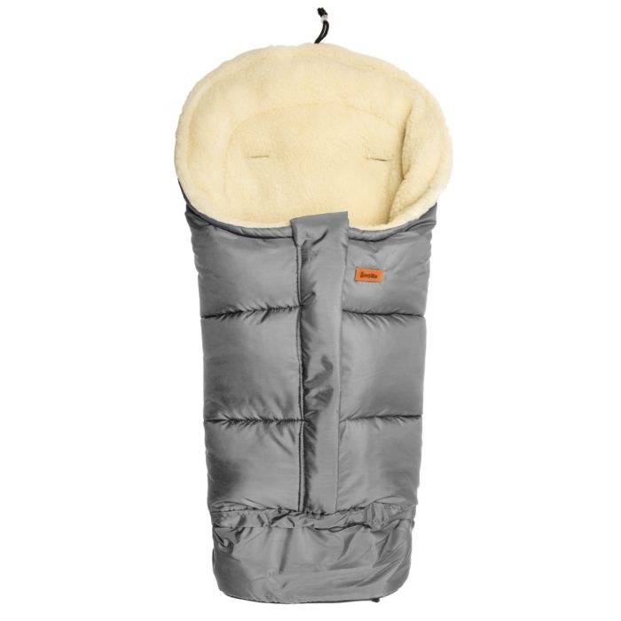 Šiltas miegmaišis - vokelis vežimėliui  "Combi wool" GREY