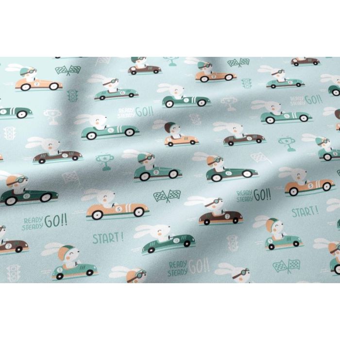 Patalynė kūdikio lopšiukui 80x70cm "Bunny go" 