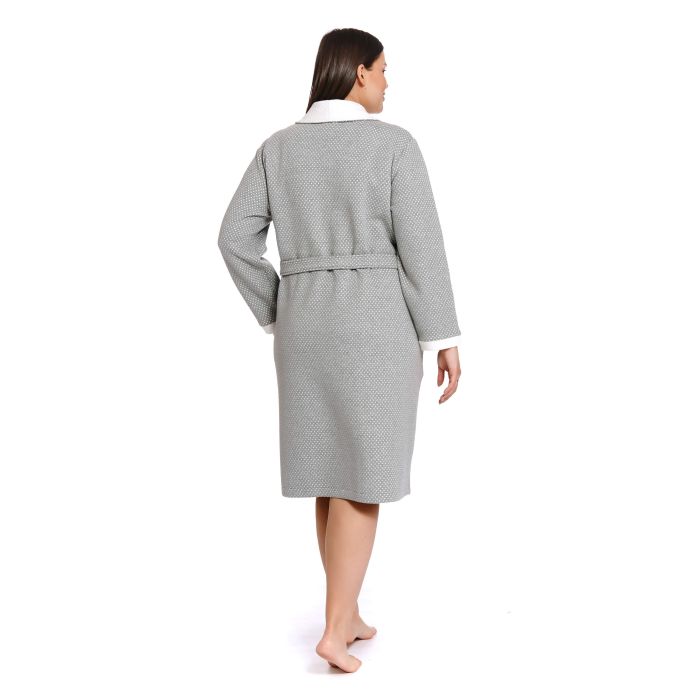 Chalatas moterims "Comfort +" dark grey S-3XL