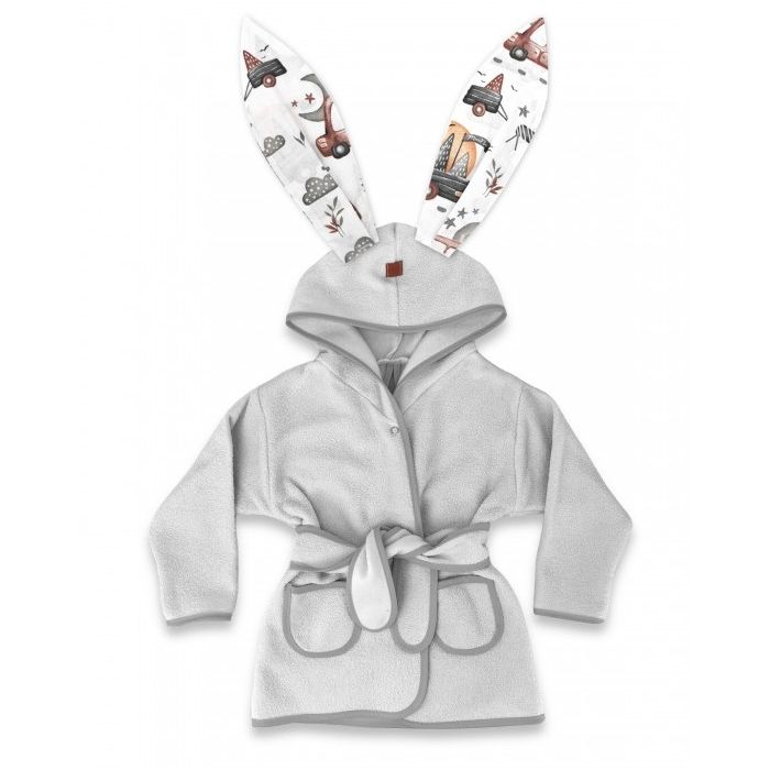 Chalatas kūdikiui "On road grey" 