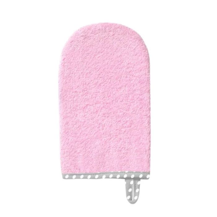 Maudymo pirštinė kempinėlė kūdikiu BabyOno rožinės spalvos