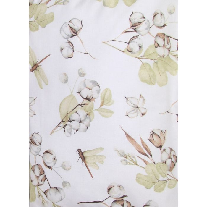 Paklodė su guma 120x60 "Cotton" - medvilninė 