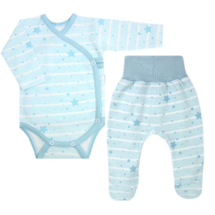 Drabužėliai kūdikiui "Galaxy  blue" 2 dalių 