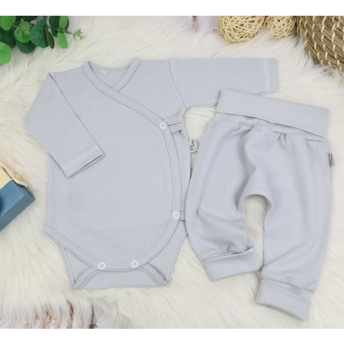 Drabužėliai kūdikiui "Blank baggi grey" 2 dalių