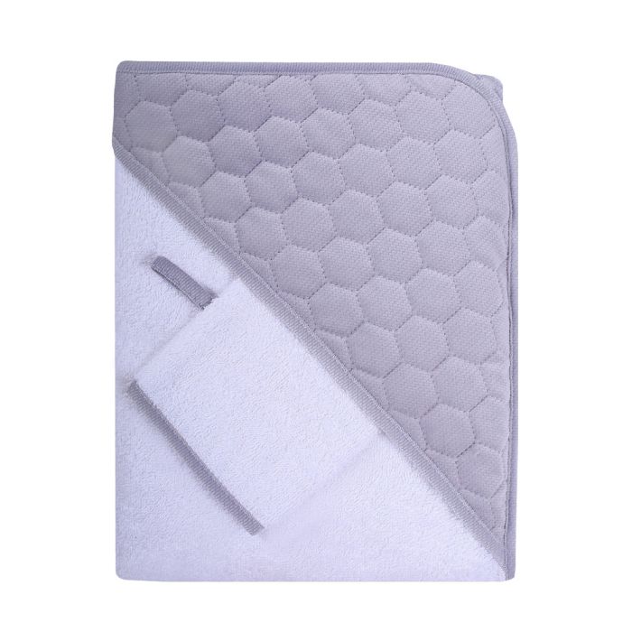 Rankšluostis kūdikiui su maudymo pirštyne "Bubbles" 100X100cm 