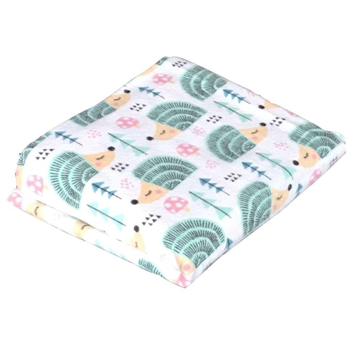 Flanelinis vystyklas kūdikiui "Hedgehog" 70x80cm 1vnt.