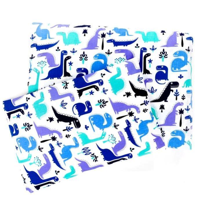 Patalynė kūdikio lopšiukui 80x70cm "Dino" melsva 