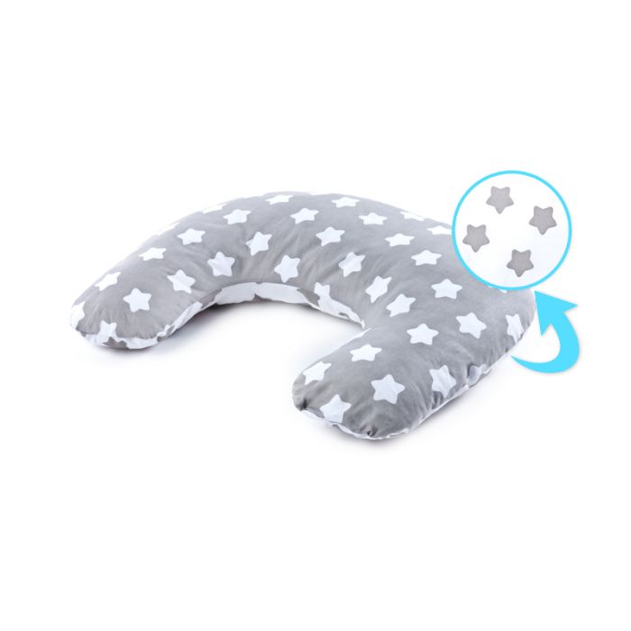 Maitinimo pagalvė 50x60cm "Žvaigždės" pilkos spalvos
