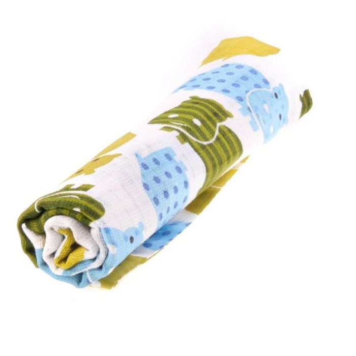 Vystyklai iš marlės kūdikiams, spalvoti