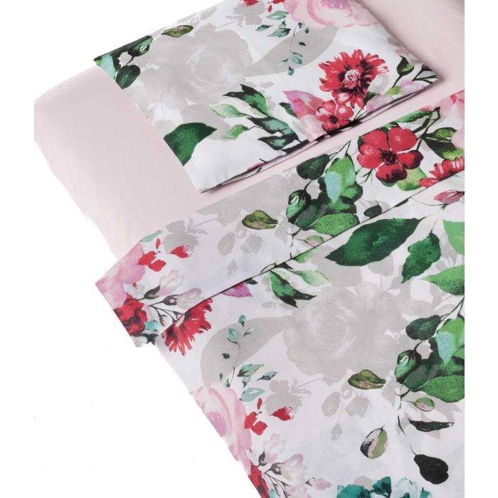 Patalynė kūdikiams 135x100 "Big flowers" 