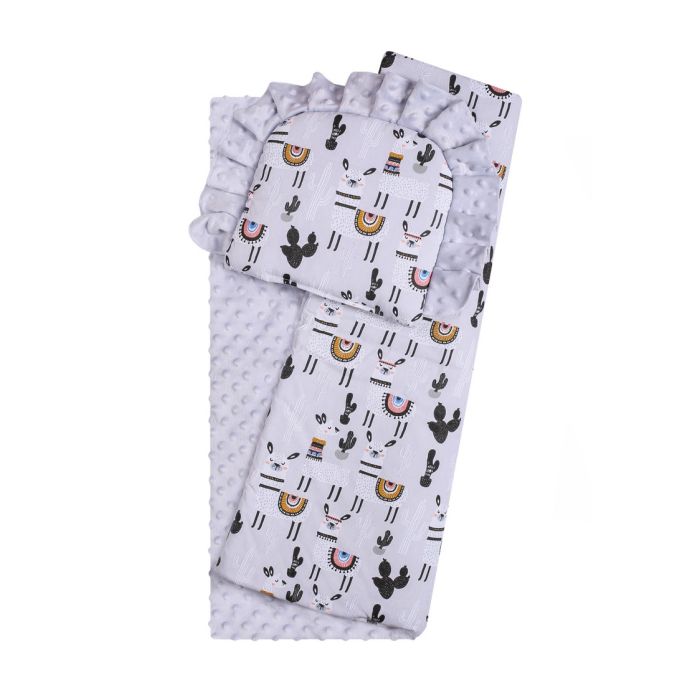 Komplektas kūdikio vežimėliui "Lama" 