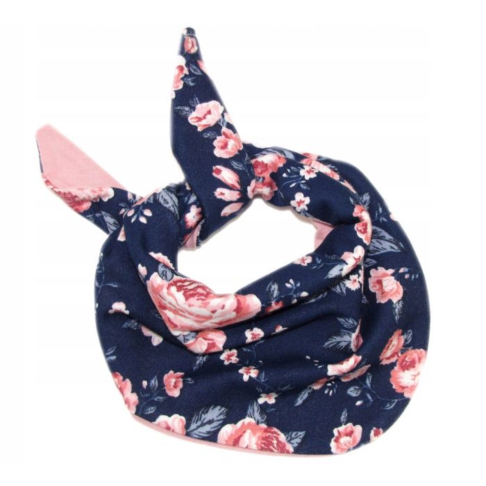 Kepurytė ir kaklaskarė kūdikiui "Cosy" - navy flora