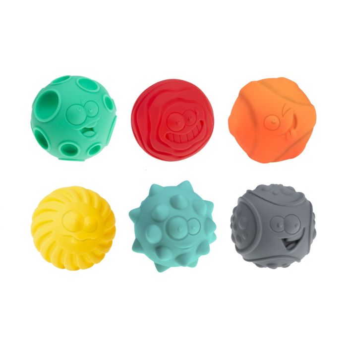 Kamuoliukai sensorikos vystymui "Faces" 6 vnt