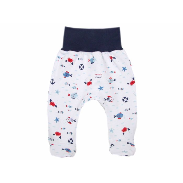 Kelnytės kūdikiui "Crabs navy", su pėdutėmis
