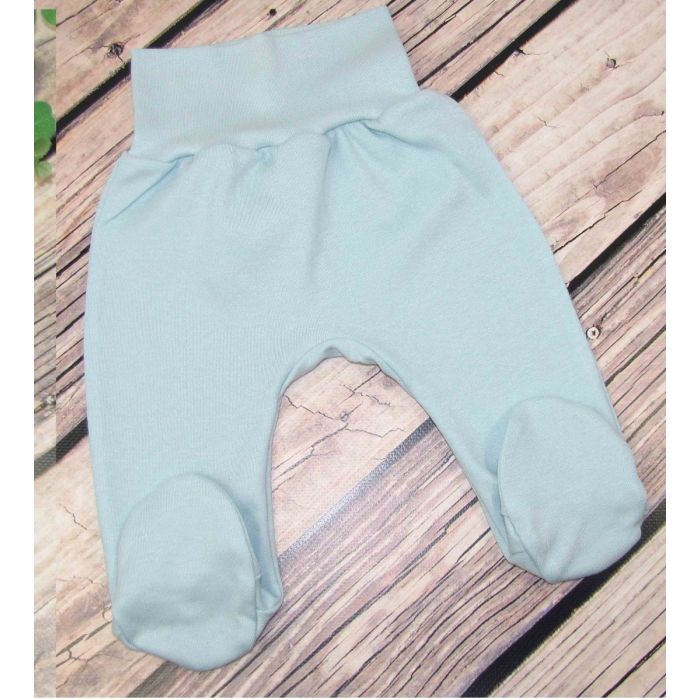 Kelnytės kūdikiui "Jersey" mėtinės su pėdutėmis I Drabužiai kūdikiams