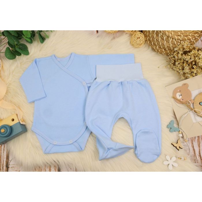 Drabužėliai kūdikiui "Blank baby blue" 2 dalių