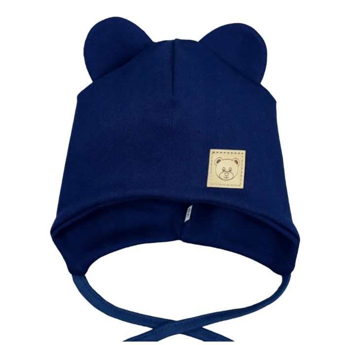 Kepurytė kūdikiui "Love" - Navy