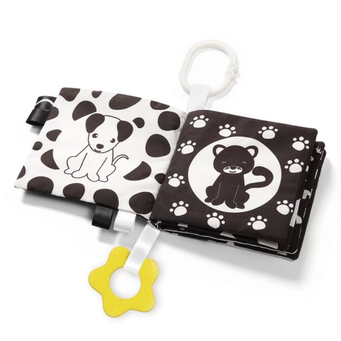 Minkšta kūdikio knygutė "Black&White"