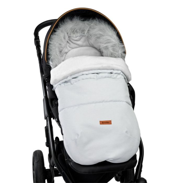 Šiltas miegmaišis - vokelis vežimėliui  "Indiana ash" 