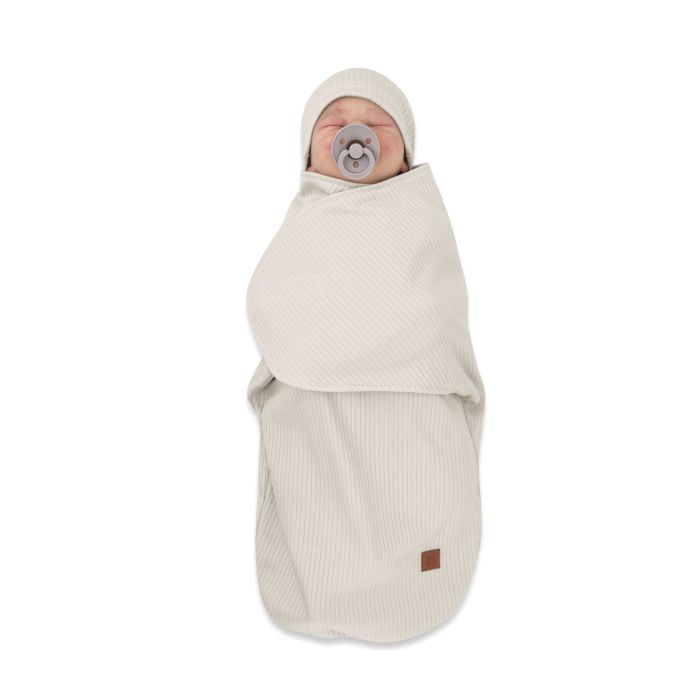 Vystyklas kokonas kūdikiui LEO beige interlock soft 