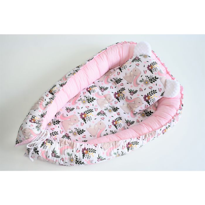 Kūdikio lizdelis "Rabbits and flowers" 