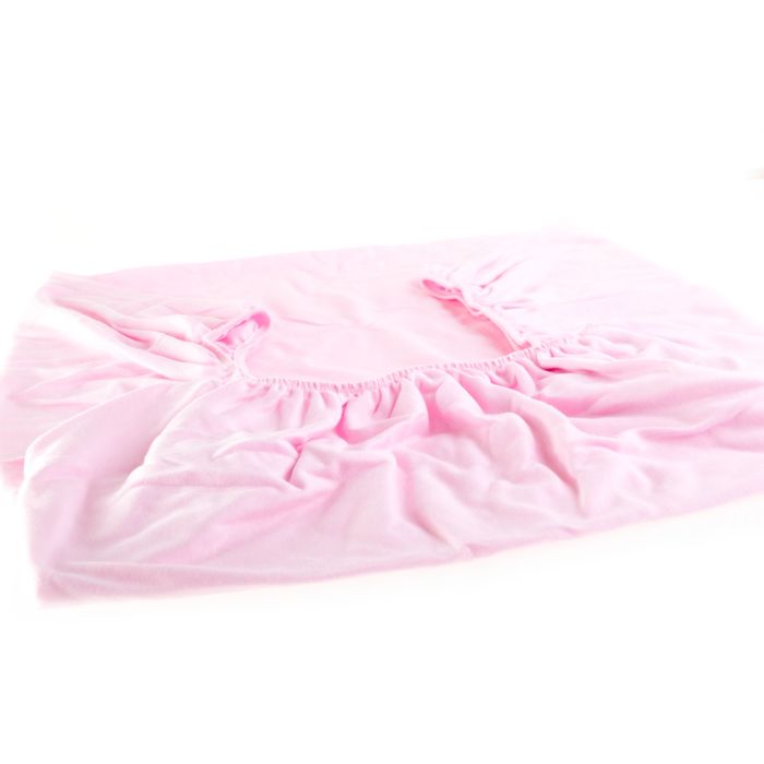 Paklodė su guma vežimėliui 75x35cm rožinės sp.