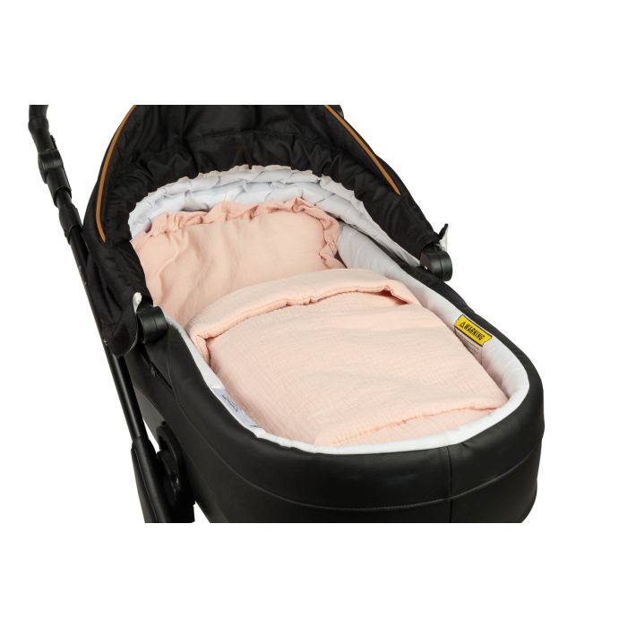 Muslino komplektas kūdikiui "Luxury soft" pledas 56x76 cm ir pagalvė 38x28 cm 