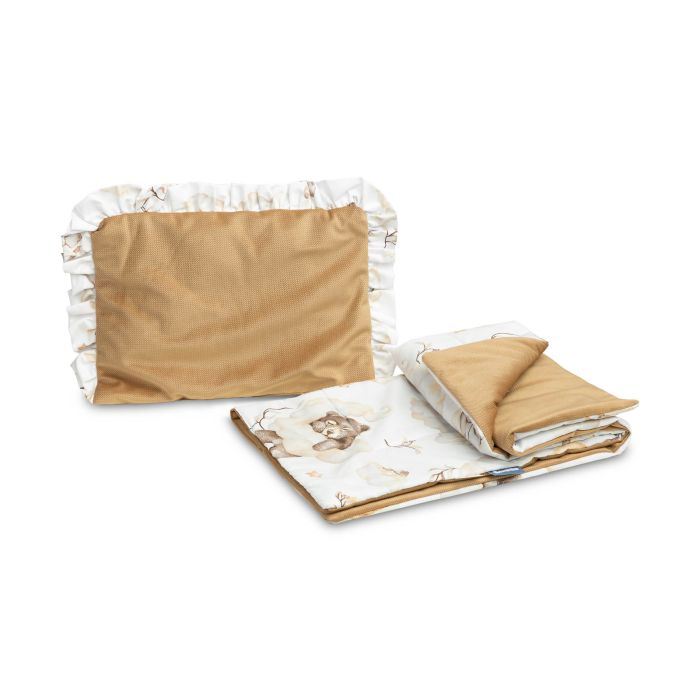 Komplektas kūdikiui "Cosy clouds" pledas 56x76 cm ir pagalvė 34x24 cm 