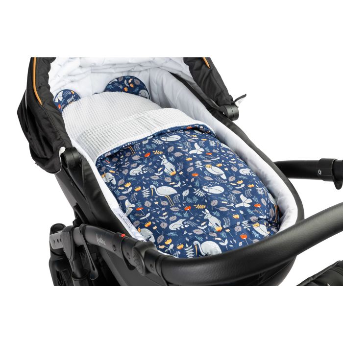 Komplektas kūdikiui "Owls" pledas 56x76 cm ir pagalvė 36x28 cm 