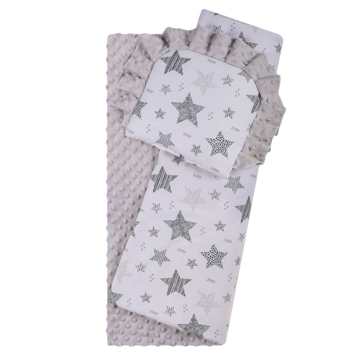 Pledukas kūdikiui "Galaxy" su pagalve, pilkas 