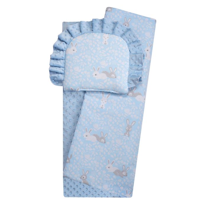 Komplektas kūdikio vežimėliui "Bunnies" 