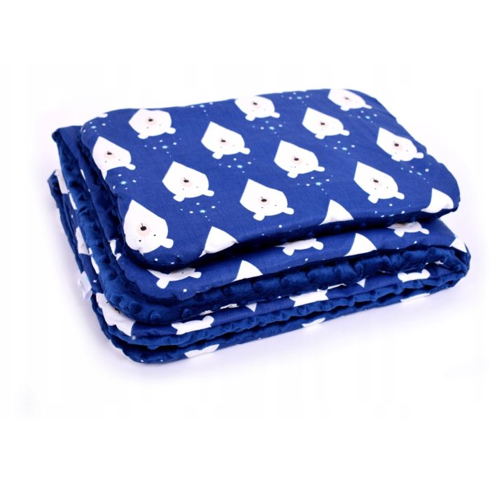 Komplektas vežimėliui "Umka" pledas 60x75cm ir pagalvė 35x25cm 