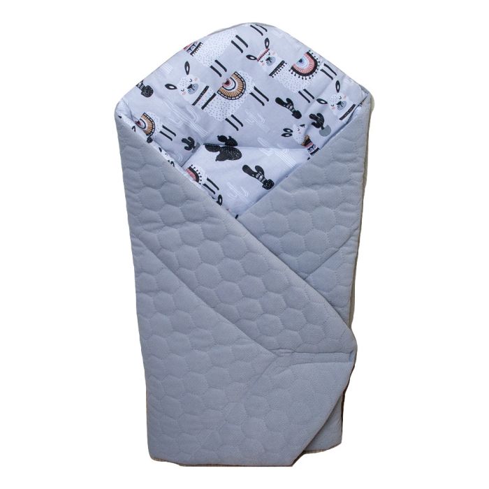 Vokelis kūdikiui "Bubbles" pilkas su lamomis