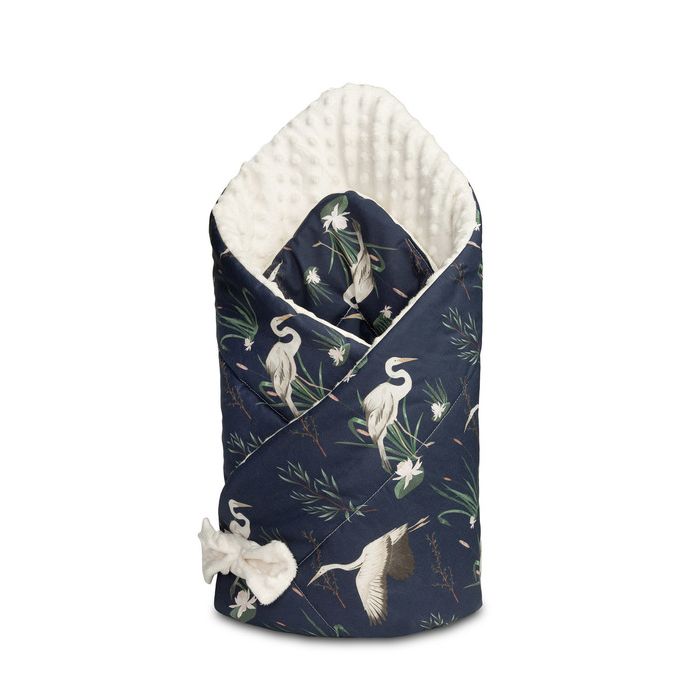 Dvipusis vokelis kūdikiui "Birds" melsvas