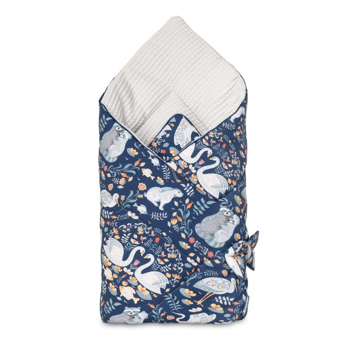 Dvipusis vokelis - pledukas kūdikiui "Love" melsvas