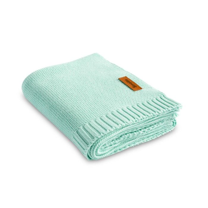 Megztas pledukas kūdikiui "Bamboo" 100x80 turkio spalvos